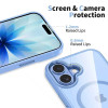 Tech-Protect MagMat MagSafe funda para Apple iPhone 17, azul niebla/transparente