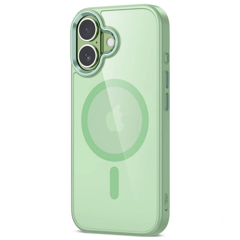 Tech-Protect MagMat MagSafe funda para Apple iPhone 17, salvia/transparente
