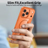 Tech-Protect MagMat MagSafe funda para Apple iPhone 17 Pro Max, naranja cósmico/transparente