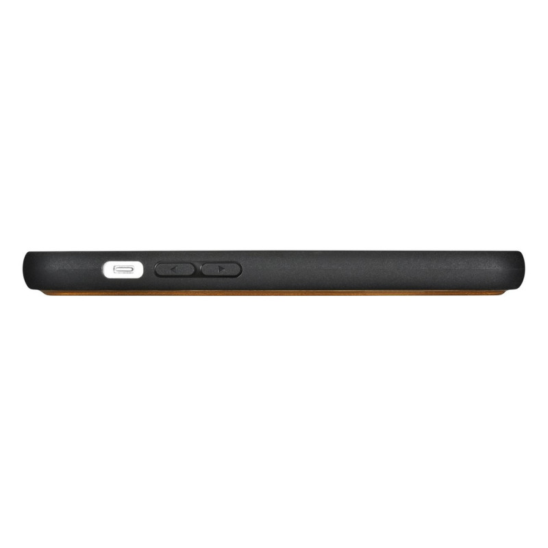 iCarer Oil Wax Wallet Case 2in1 funda con tapa de piel para iPhone 14 Plus, Anti-RFID, marrón (WMI14220723-TN)