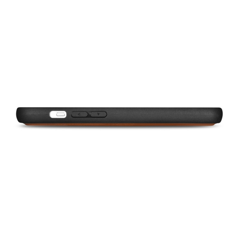 iCarer Wallet Case 2in1 funda con tapa de piel para iPhone 14 Plus, Anti-RFID, marrón (WMI14220727-BN)
