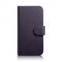 iCarer Wallet Case 2in1 funda con tapa de piel para iPhone 14 Plus, Anti-RFID, morada oscura (WMI14220727-DP)