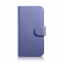 iCarer Wallet Case 2in1 funda con tapa de piel para iPhone 14 Plus, Anti-RFID, morada clara (WMI14220727-LP)