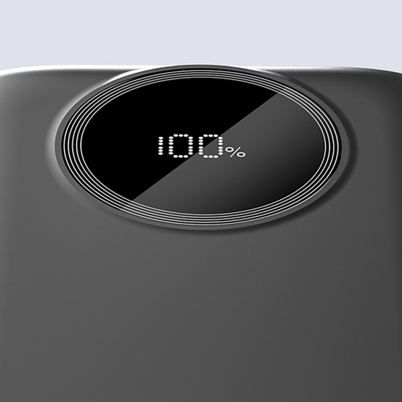 Batería externa Dudao K13 de 10000 mAh con cable integrado, negra
