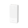 Batería externa Dudao K10 de 10000 mAh, 2 x USB-A, 2,4 A, blanca