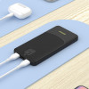 Batería externa Dudao K10 de 10000 mAh, 2 x USB-A, 2,4 A, blanca