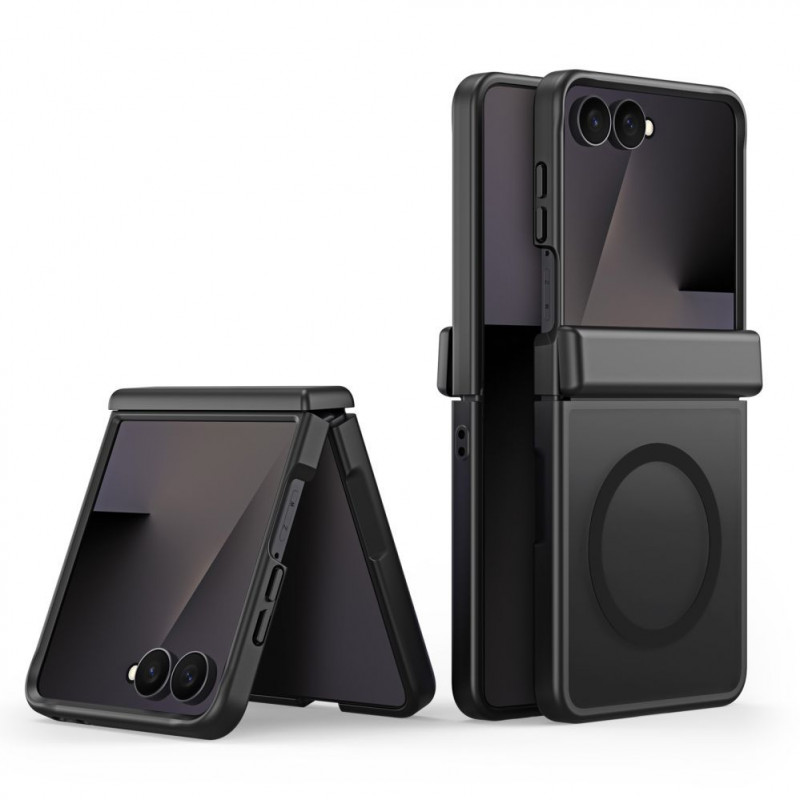 Dux Ducis Yind funda híbrida para Samsung Galaxy Z Flip8, MagSafe, negra