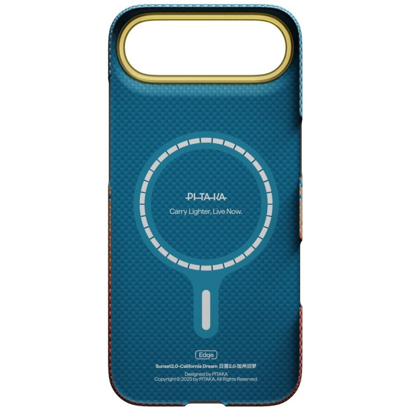 PITAKA Edge Case California Dream 01 funda para Apple iPhone Air, atardecer
