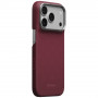 PITAKA Edge Case Argyle MagSafe funda para Apple iPhone 18 Pro / 17 Pro, burdeos