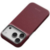 PITAKA Edge Case Argyle MagSafe funda para Apple iPhone 18 Pro / 17 Pro, burdeos