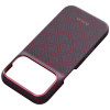 PITAKA Edge Case Argyle MagSafe funda para Apple iPhone 18 Pro / 17 Pro, azul y rojo