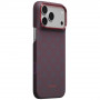 PITAKA Edge Case Argyle MagSafe funda para Apple iPhone 18 Pro Max / 17 Pro Max, azul y rojo