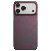 PITAKA Edge Case Argyle MagSafe funda para Apple iPhone 18 Pro Max / 17 Pro Max, azul y rojo