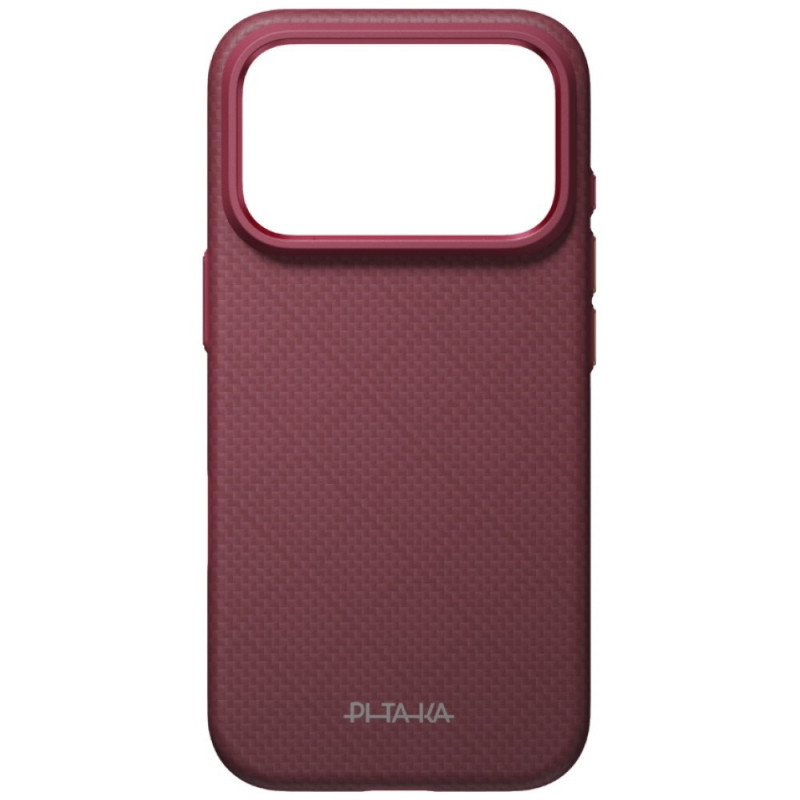 PITAKA Summa Case funda para Apple iPhone 18 Pro / 17 Pro, burdeos