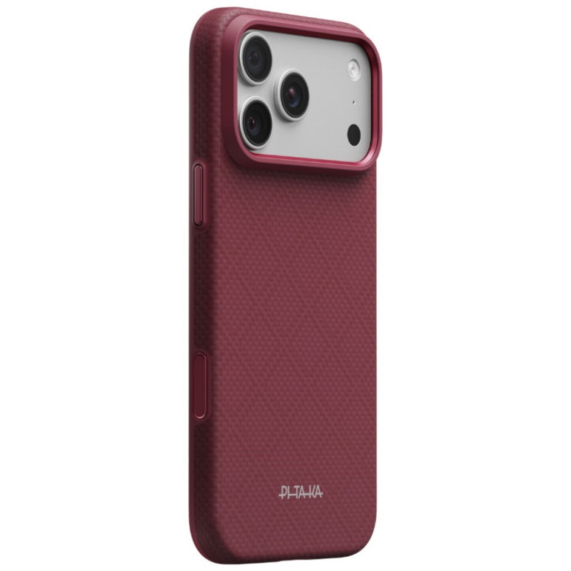 PITAKA Summa Case funda para Apple iPhone 18 Pro Max / 17 Pro Max, burdeos