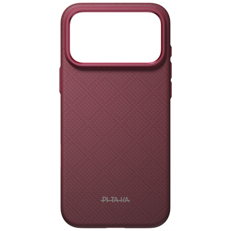 PITAKA Summa Case funda para Apple iPhone 18 Pro Max / 17 Pro Max, burdeos