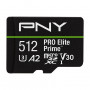 PNY PRO Elite Prime tarjeta de memoria microSDXC 512 GB, UHS-I, Class 10, U3, V30, P-SDU512V32200PEP-GE