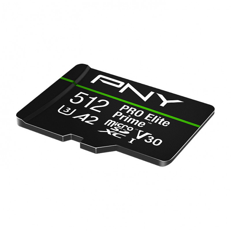 PNY PRO Elite Prime tarjeta de memoria microSDXC 512 GB, UHS-I, Class 10, U3, V30, P-SDU512V32200PEP-GE