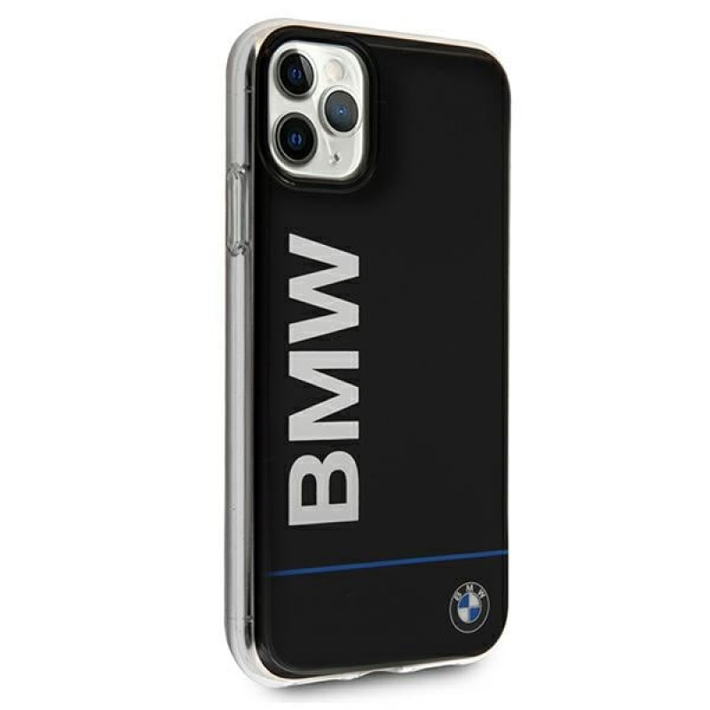 BMW BMHCN65PCUBBK Apple iPhone 11 Pro Max funda rígida Signature Printed Logo, negra