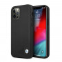 BMW BMHCP12LRCDPK Apple iPhone 12 Pro Max funda rígida Leather Deboss, negra
