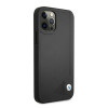 BMW BMHCP12LRCDPK Apple iPhone 12 Pro Max funda rígida Leather Deboss, negra