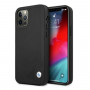 BMW BMHCP12MRCDPK Apple iPhone 12 / 12 Pro funda rígida Leather Deboss, negra