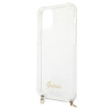 Guess GUHCP12MKC4GSGO Funda rígida para Apple iPhone 12 / 12 Pro 4G Gold Chain, Transparente