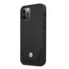 BMW BMHCP12MRSWPK Funda rígida Apple iPhone 12 / 12 Pro Leather Perforate, negra