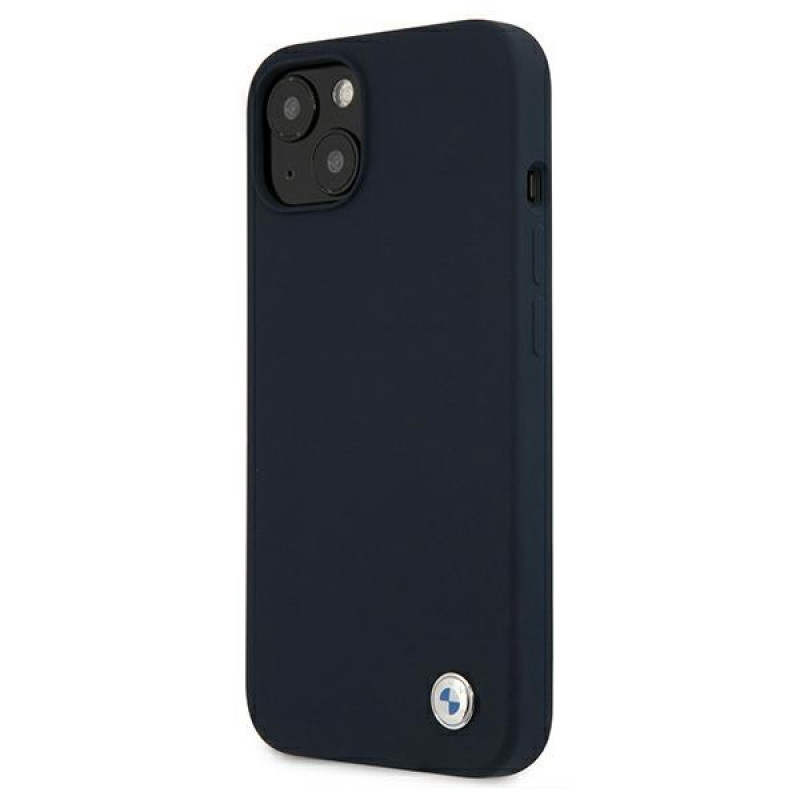 BMW BMHCP13SSILNA Funda rígida Apple iPhone 13 mini Silicone Signature, azul marino