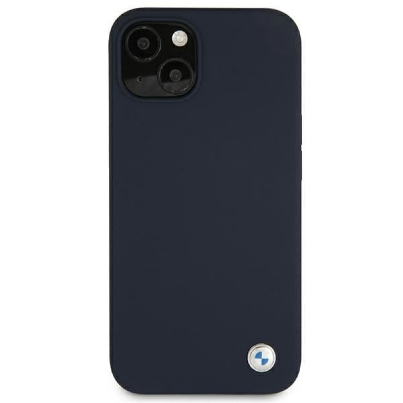 BMW BMHCP13SSILNA Funda rígida Apple iPhone 13 mini Silicone Signature, azul marino