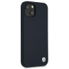 BMW BMHCP13SSILNA Funda rígida Apple iPhone 13 mini Silicone Signature, azul marino