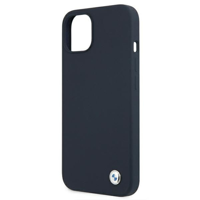 BMW BMHCP13SSILNA Funda rígida Apple iPhone 13 mini Silicone Signature, azul marino