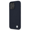 Funda rígida BMW BMHCP13XSILNA Apple iPhone 13 Pro Max Silicone Signature, azul marino