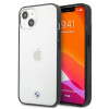 Funda rígida BMW BMHCP13SPCUMRBK Apple iPhone 13 mini Signature Collection, transparente