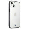 Funda rígida BMW BMHCP13SPCUMRBK Apple iPhone 13 mini Signature Collection, transparente