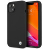 BMW BMHCP13SSILBK Funda rígida Apple iPhone 13 mini Silicone Signature, negra