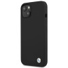 BMW BMHCP13SSILBK Funda rígida Apple iPhone 13 mini Silicone Signature, negra