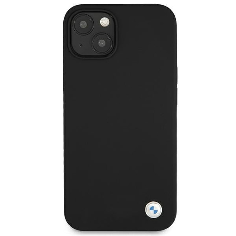 BMW BMHCP13SSILBK Funda rígida Apple iPhone 13 mini Silicone Signature, negra