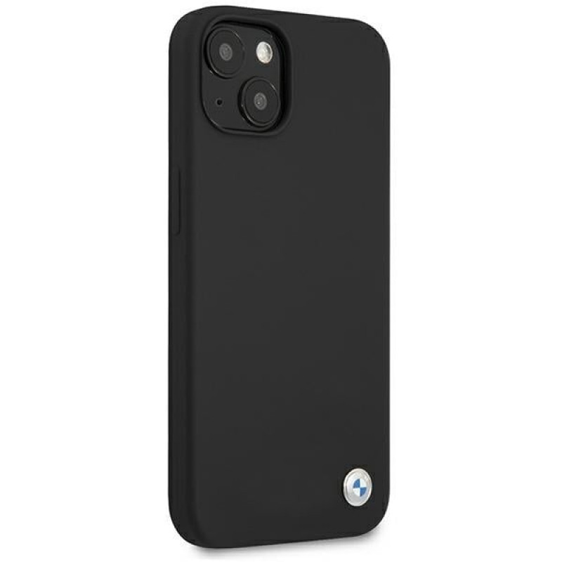 BMW BMHCP13SSILBK Funda rígida Apple iPhone 13 mini Silicone Signature, negra
