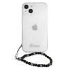 Funda rígida Guess GUHCP13SKPSBK para Apple iPhone 13 mini Black Pearl, transparente
