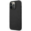 Mercedes-AMG AMHCP14LDOLBK Funda rígida para Apple iPhone 14 Pro, Leather Hot Stamped, negra