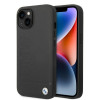 BMW BMHMP14MSLLBK Funda rígida para Apple iPhone 14 Plus / 15 Plus, Signature Logo Imprint MagSafe, negra