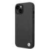 BMW BMHMP14MSLLBK Funda rígida para Apple iPhone 14 Plus / 15 Plus, Signature Logo Imprint MagSafe, negra
