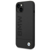 BMW BMHMP14MSLBLBK Funda rígida para Apple iPhone 14 Plus / 15 Plus, Silicona Signature Logo MagSafe, negra