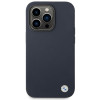 Funda BMW BMHMP14XSILNA para Apple iPhone 14 Pro Max, Silicona Metal Logo MagSafe, azul marino