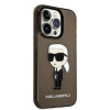 Funda rígida Karl Lagerfeld KLHCP14XHNIKTCK para Apple iPhone 14 Pro Max, Ikonik Karl, negra