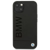 Funda BMW BMHCP14MSLLBK para Apple iPhone 14 Plus / 15 Plus, Leather Stamp, negra