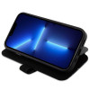 Funda tipo libro BMW BMBKP14L22RVSK Leather Stamp Blue Lines para Apple iPhone 14 Pro 6.1", negra