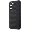 Mercedes-AMG AMHCS23SBLSCA funda rígida Carbon Stripe & Embossed para Samsung Galaxy S23 (S911), negra