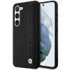 Funda rígida BMW BMHCS23M22RDPK Leather Textured & Stripe para Samsung Galaxy S23+ (S916), negra